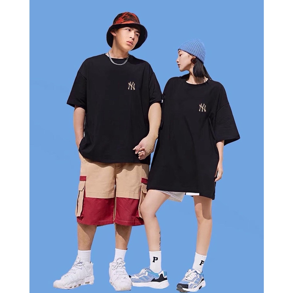 Áo thun MLB, áo phông unisex, chất cotton thoáng mát, form rộng, xuongaophong