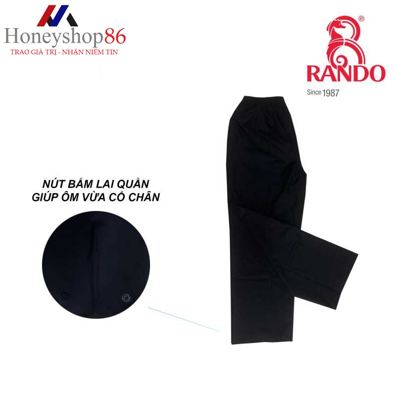 Quần đi mưa chống nước của RanDo, bảo vệ an toàn và tiện lợi khi hoạt động dưới mưa Honeyshop86