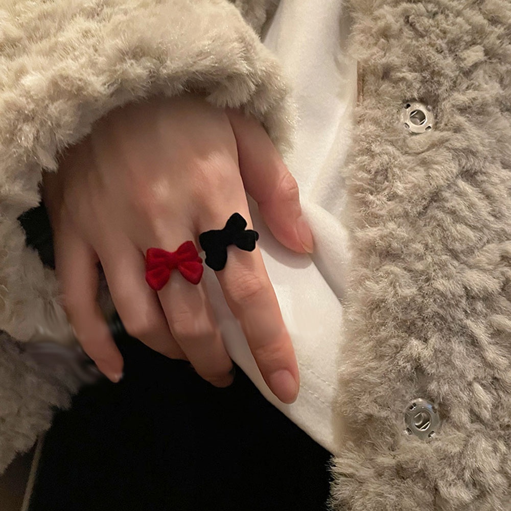 Nhẫn Đeo Tay Kim Loại Hình Nơ Thời Trang Hàn Quốc Cho Nữ