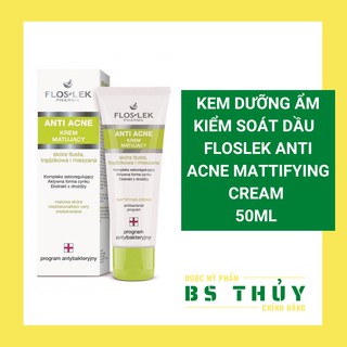 ✅[CHÍNH HÃNG] Kem Dưỡng Ẩm Kiểm Soát Dầu Và Điều Tiết Dầu Nhờn Floslek Anti Acne Mattifying Cream 50ml