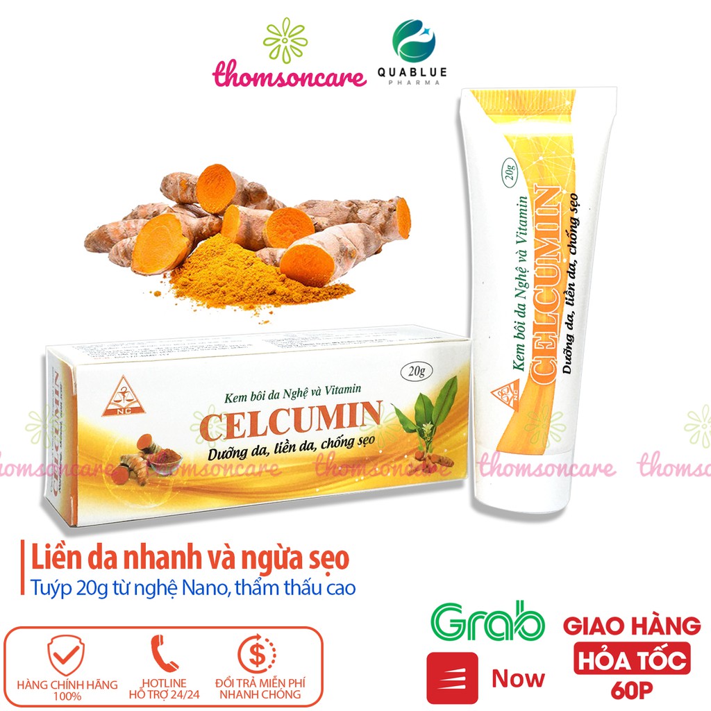 Kem nghệ Nano Curcumin - ngừa mụn, dưỡng da liền sẹo Celcumin có thêm Vitamin E