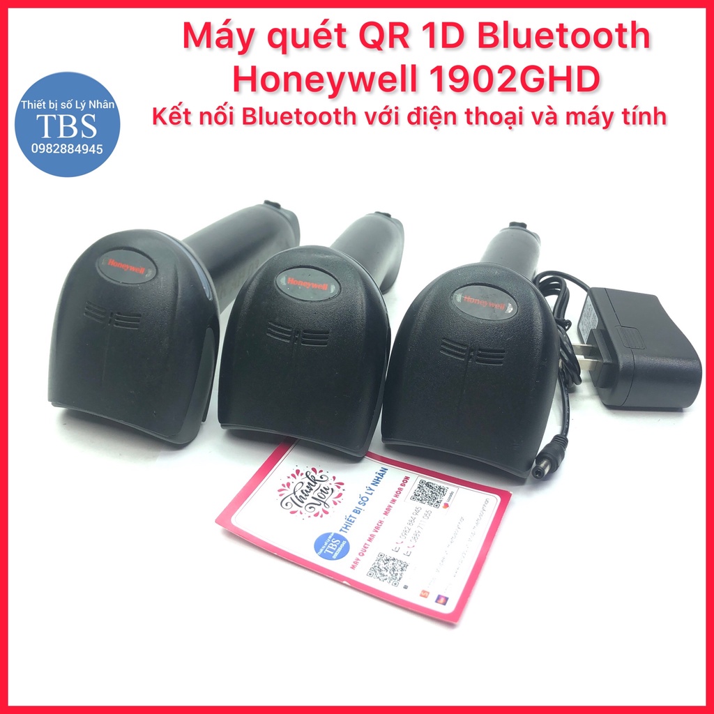 Máy quét không dây 2D QR 1D Honeywell 1902GHD kết nối Bluetooth điện thoại