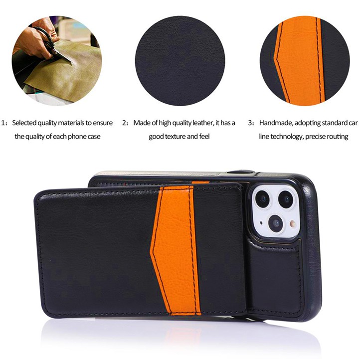 Bao da iPhone 11, 11 Pro, 11 Pro Max Kiêm ví - thẻ - card đa năng và tiện dụng - Shop Dan House