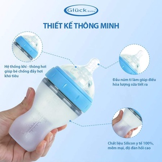 Bình sữa silicon Gluck Baby Premium 150ml