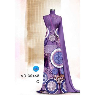 Vải áo dài in lập thể