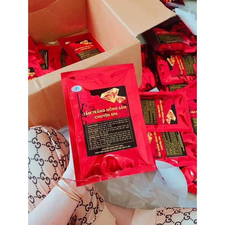 Tắm trắng hồng sâm chuyên dành cho Spa, dưỡng trắng nhanh chóng.