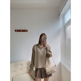 CHALIN/ Áo gile len mịn cổ tim A-118