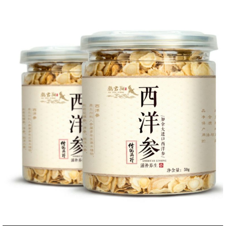 50g tây dương sâm cắt lát còn gọi là sâm hoa kỳ hàng chính hãng công ty kèm ảnh thật