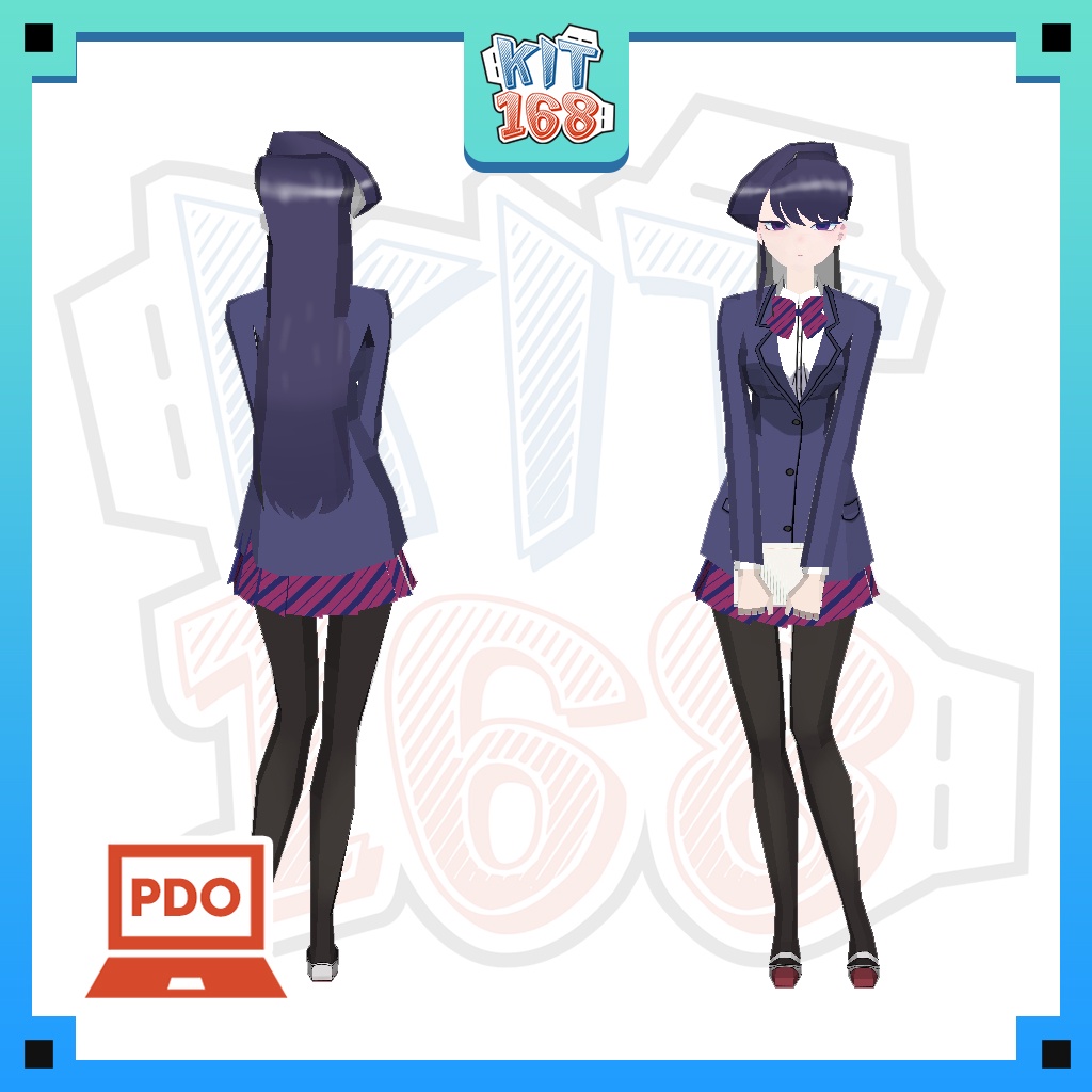Mô hình giấy Anime Game Komi Shouko - Nữ thần sợ giao tiếp