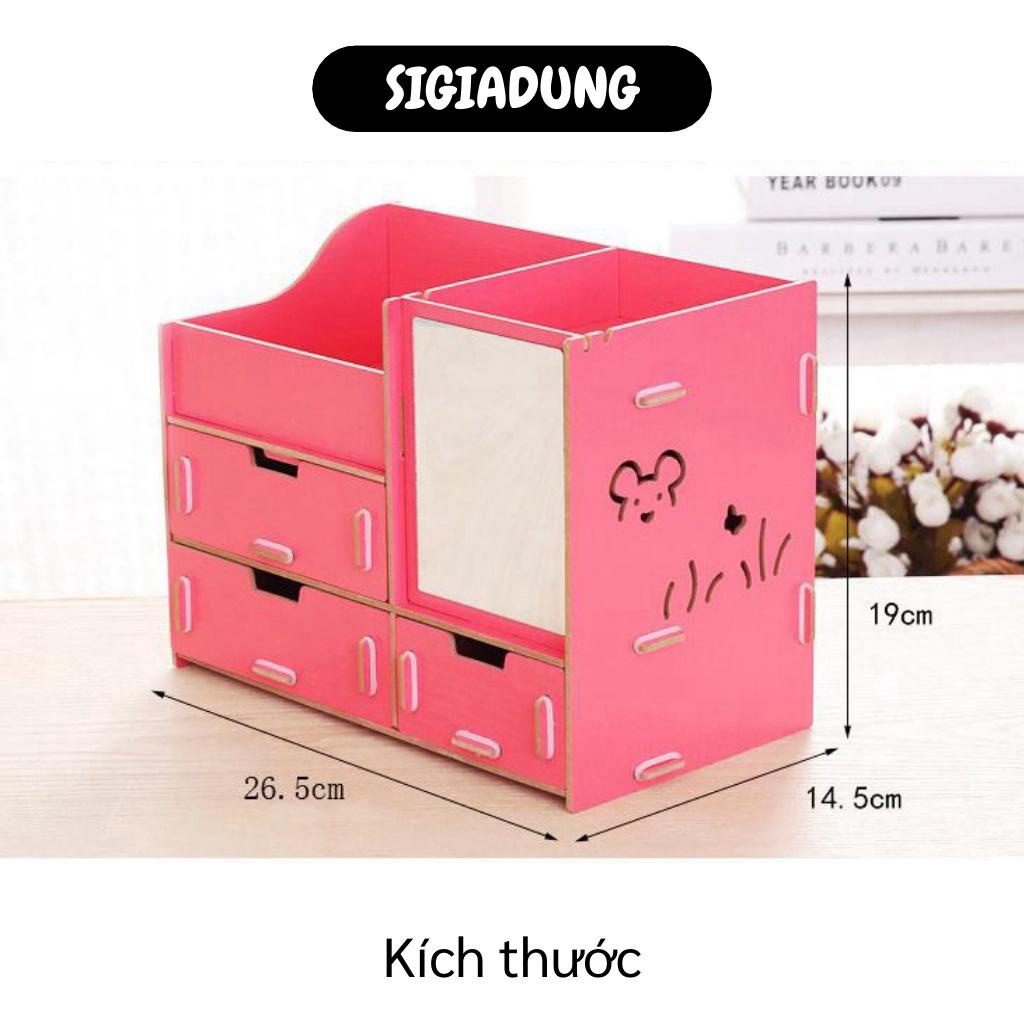 [SGD] Kệ Mỹ Phẩm - Kệ Đựng Mỹ Phẩm Son Có Gương Giúp Đựng Đồ Makeup Trang Điểm 3123