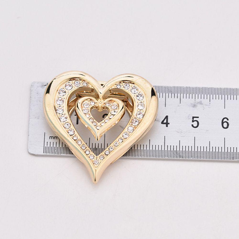 Ghim Cài Khăn Choàng Lụa Họa Tiết Hình Học Ngọt Ngào Cho Nữ|Khóa Cài Khăn Quàng Cổ Hình Trái Tim Xinh Xắn