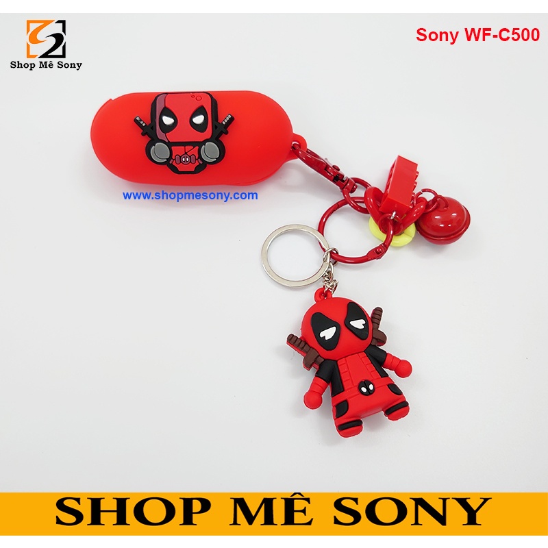 Sony WF 1000XM4 - LinkBuds S - WF C500 - SP800N - LinkBuds - Vỏ ốp siêu anh hùng Deadpool kèm móc khóa