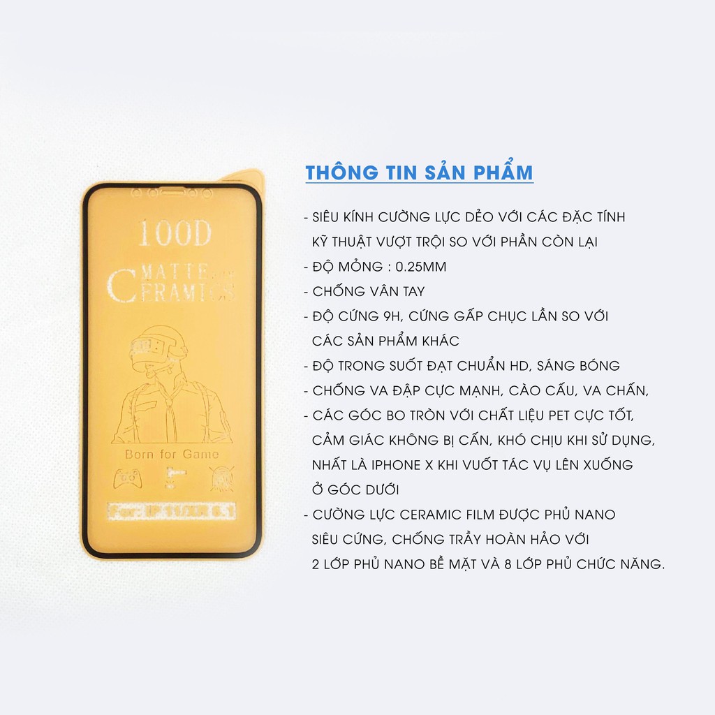 Cường lực dẻo Full Màn IPhone 6 Plus --> 13 Promax - Fullbox