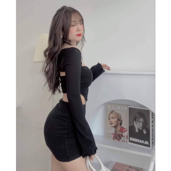 SET 3 MÓN ÁO YẾM KHOÁT TAY DÀI