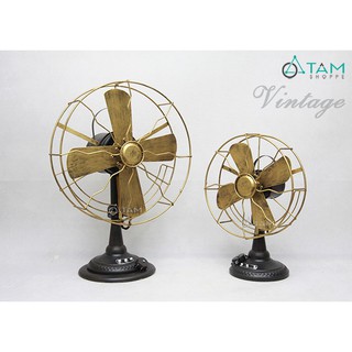 Quạt gió cổ điển mô hình sắt Vintage MHS-QUAT-01 TAN