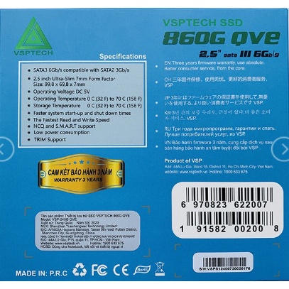 Ổ cứng SSD các hãng VSP, VASEKY 128GB, 256G, 512Gb SATA3 6Gb - TỐC ĐỘ CAO | BigBuy360 - bigbuy360.vn