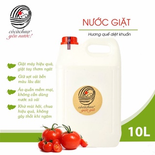 (SIÊU TIẾT KIỆM) NƯỚC GIẶT HỮU CƠ CÔ CÀ CHUA CAN SIÊU TO 10 LÍT, FREESHIP 70K