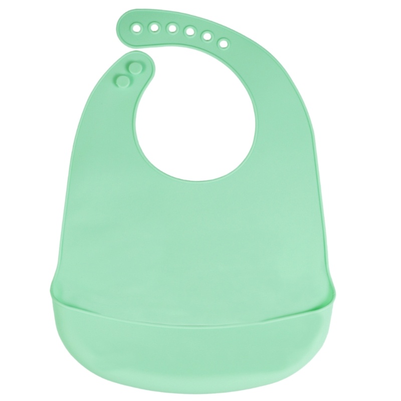 Yếm Ăn Silicone Có Túi Tiện Dụng Cho Bé