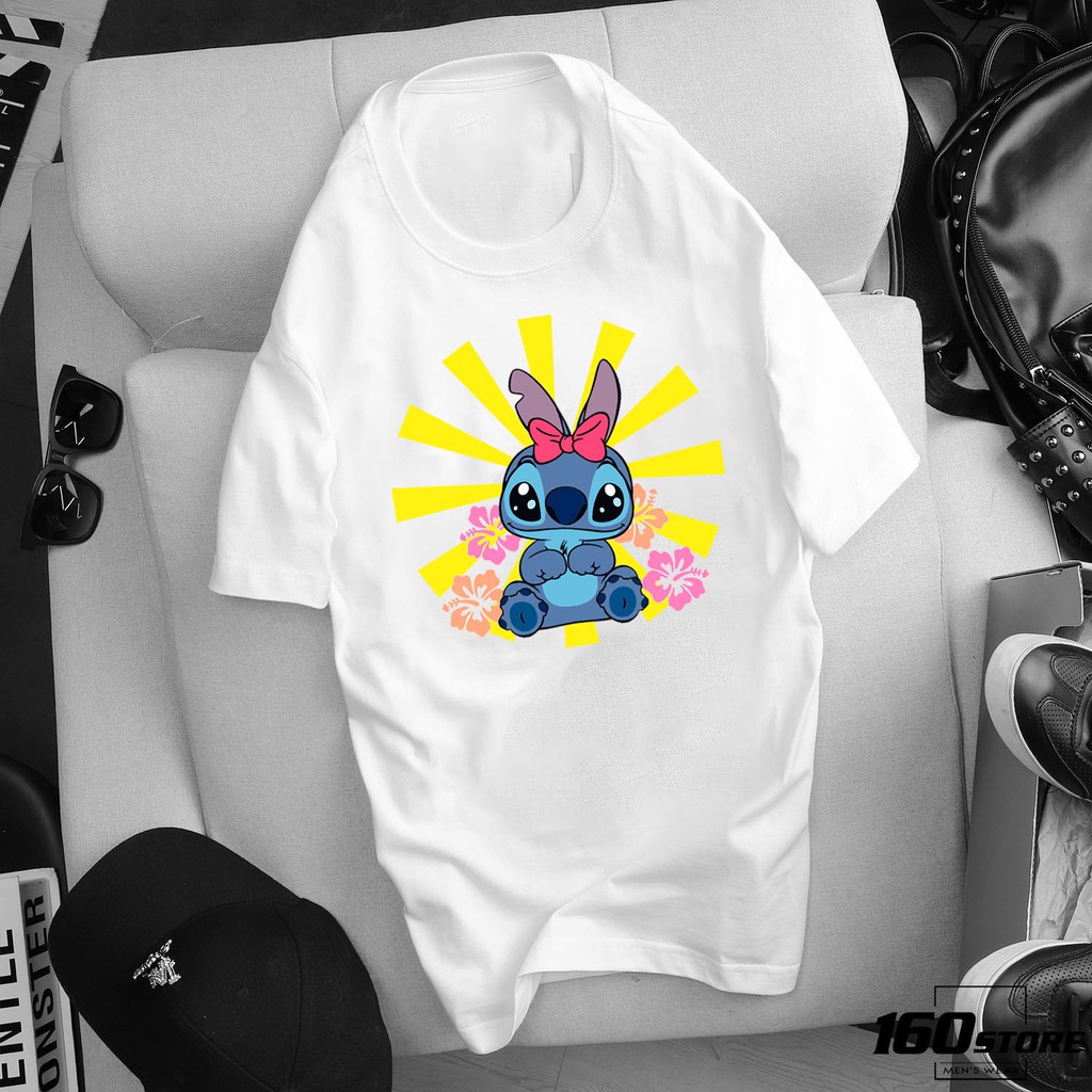 ÁO THUN NGẮN TAY IN HÌNH LILO STITCH VẢI COTTON GIÁ RẺ HƠN NGƯỜI YÊU CŨ SALE CỰC SHOCK - 245