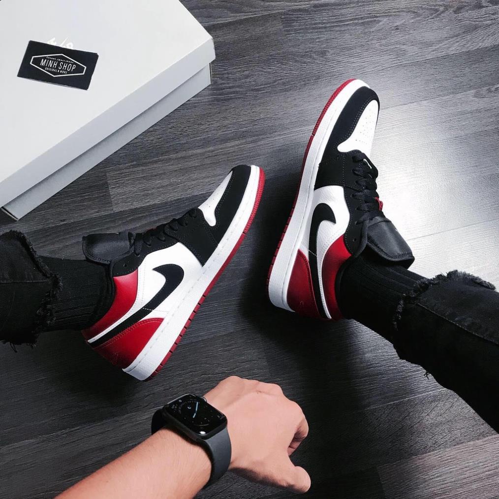 [BÁN LỖ XIN ĐÁNH GIÁ] Giày Jordan cổ thấp, giày JD1 low đen cam cổ thấp nam nữ đủ màu hàng cao cấp Full Box + dây | BigBuy360 - bigbuy360.vn