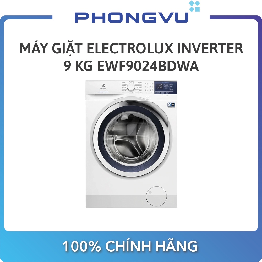 Máy giặt Electrolux Inverter 9 kg EWF9024BDWA - Bảo hành 24 tháng - Miễn phí giao hàng TP.HCM