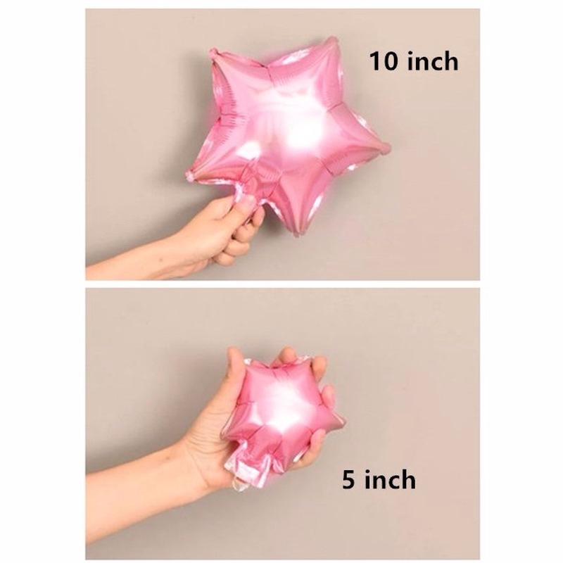 Set 50 Bong Bóng 5&quot;10 inch Ánh Vàng Hồng/Trắng Dùng Trang Trí Tiệc Sinh Nhật