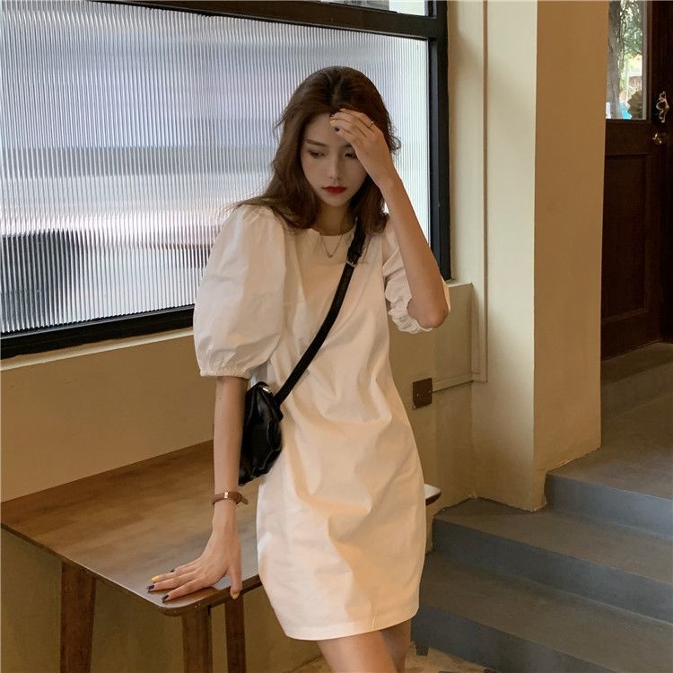 Đầm Perty tay ngắn phong cách thời trang Hàn Quốc xinh xắn cho nữ