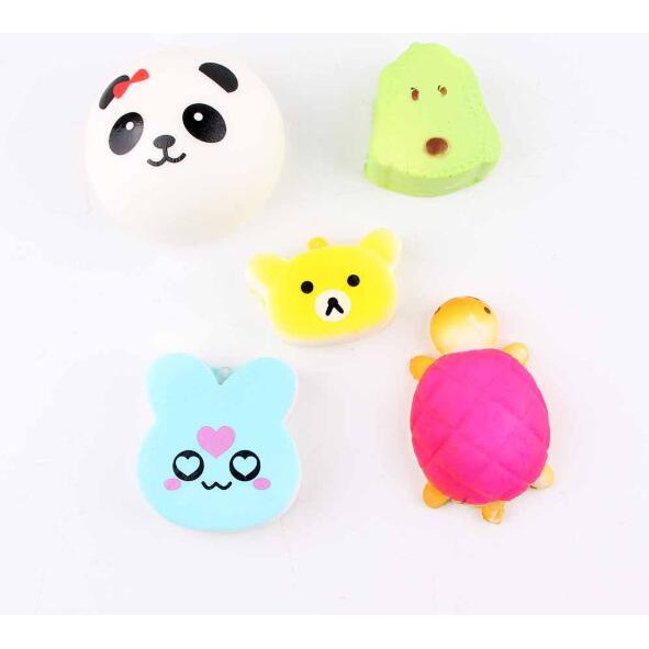   Set 5 squishy dẻo hình dáng ngẫu nhiên