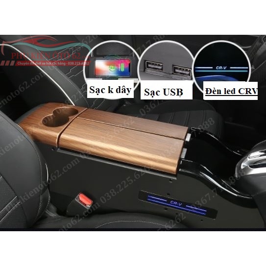 Độ bệ tỳ tay xe Honda CRV 2018 đến 2021