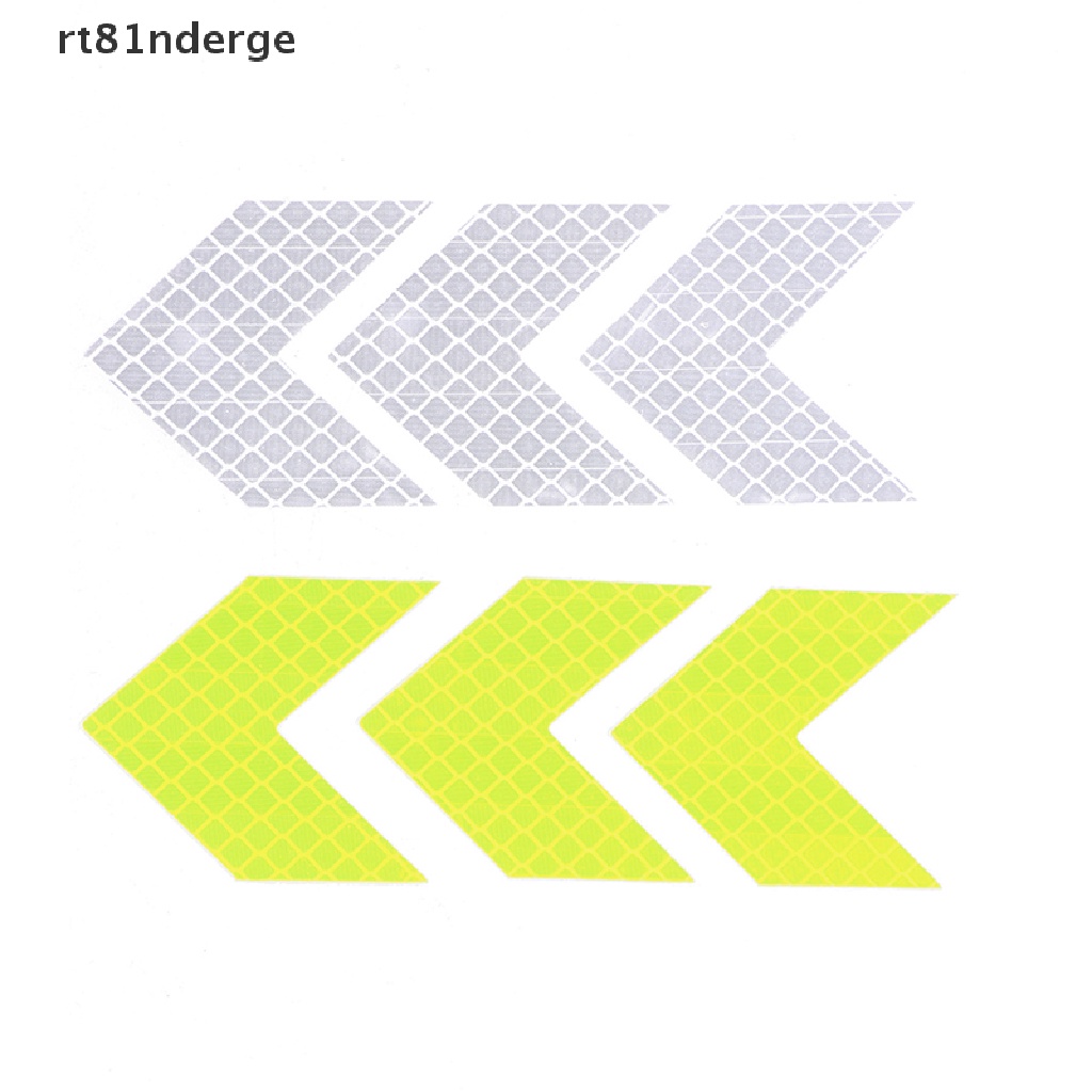 【ge】 10PCS Car Reflective Sticker Arrows Pattern Warning Car Stickers and Decals .