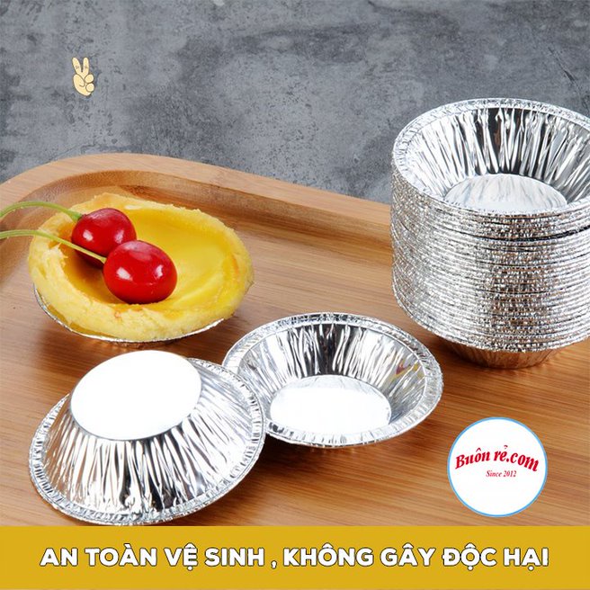 Set 100 Đế bánh Tart trứng, làm bánh, nướng hải sản dùng 1 lần - Bát đựng gia vị 01459