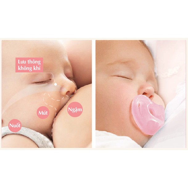 Ti giả NUK Sensetive 100% silicone cho bé 0-6m và 6-18m