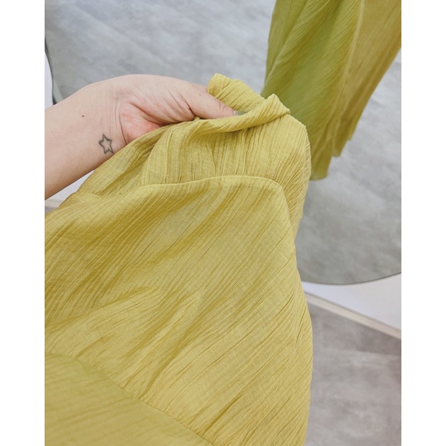 Đầm Dập Ly Vải Tơ Nhẹ Mát Phom Suông Rộng Thiết kế 3 Tầng Xéo Nhau Cực Xinh