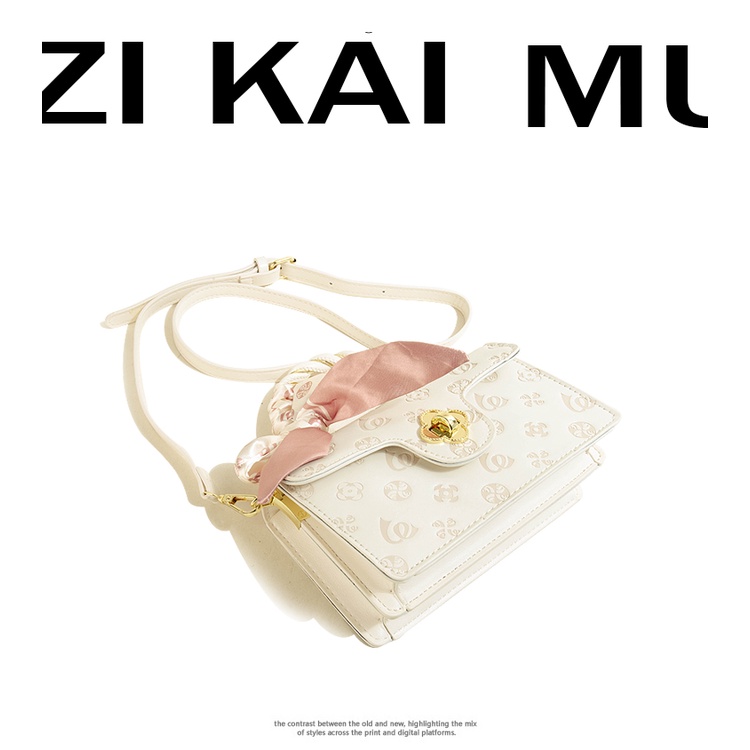 Muzi &amp; Kai Túi Đeo Chéo Một Bên Vai Hình Vuông Cỡ Nhỏ Chất Lượng Cao Thời Trang Xu Hướng Mới Năm 2021