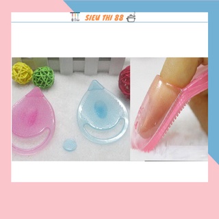 Miếng rửa mặt massage trị mụn đầu đen