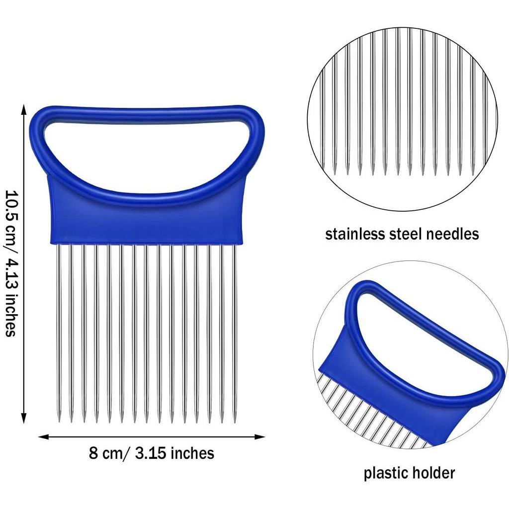 Đồ Xiên ANAEAT Giữ Hành Tây Rau Củ Để Cắt Dễ Dàng Bằng Thép Không Gỉ