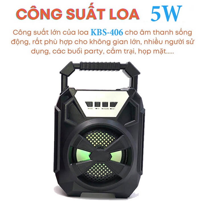 Loa Bluetooth Mini Không Dây Xách Tay Có Đèn Led Nháy Theo Nhạc, Âm Thanh Hay, Hỗ Trợ Cắm Thẻ Nhớ, USB, Đài Radio