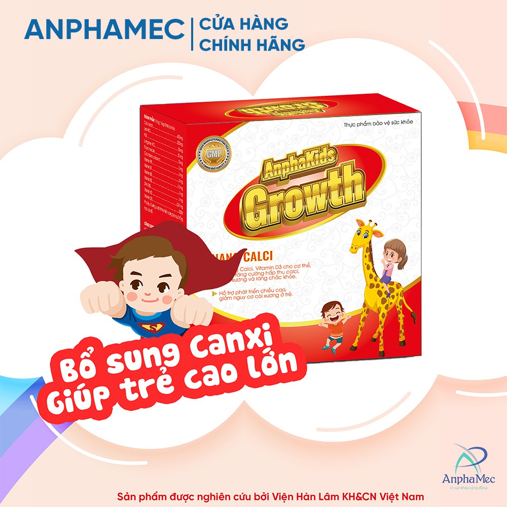 Bổ Sung Canxi Giúp Trẻ Cao Lớn Anphakids Growth