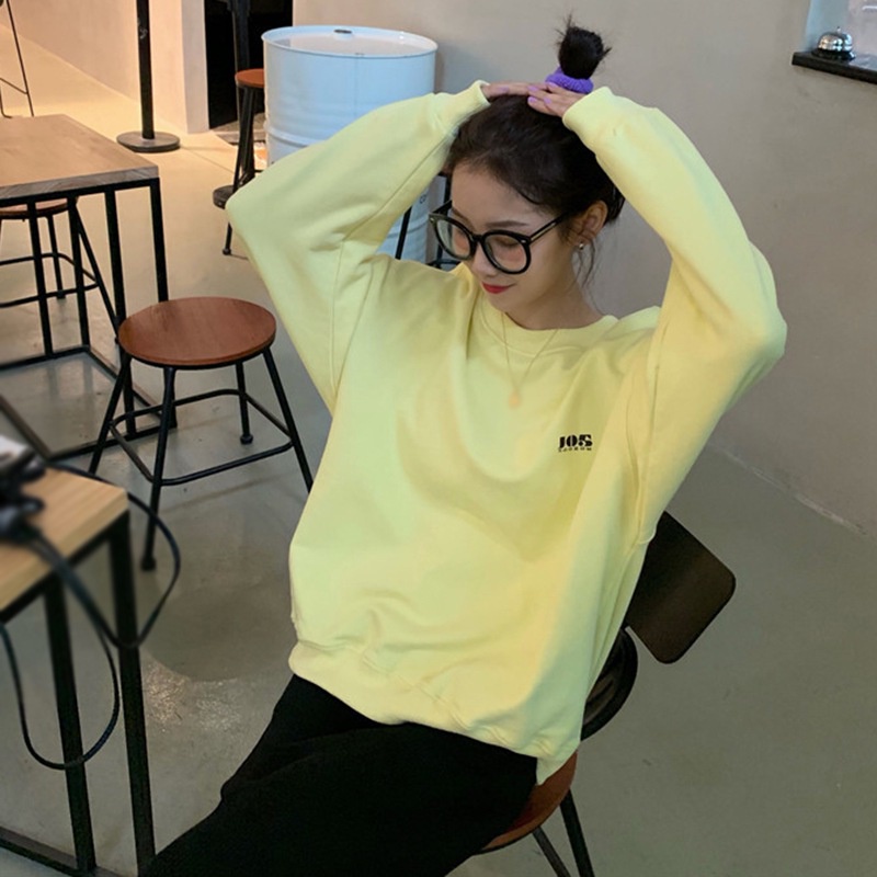Áo thun nữ tay dài in chữ thời trang trẻ trung