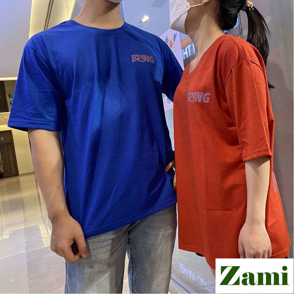 Áo Thun Nam Nữ Form Rộng Form Rộng Chất Cotton Oversize Giá Rẻ In Chữ Bring Style Ulzzang ZT18 Zami | BigBuy360 - bigbuy360.vn