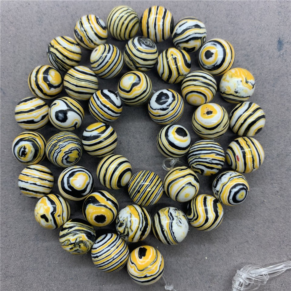 Hạt Đá malachite Nhiều Màu Sắc Cỡ 4-12mm