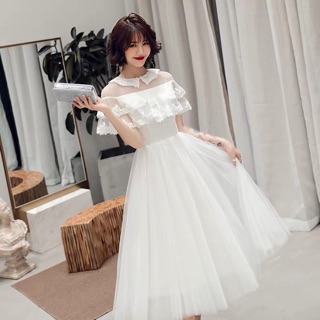 Váy prom trắng #adl0021