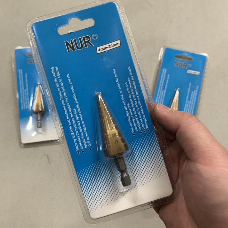 Mũi khoan tháp chuôi lục giác 4-20mm
