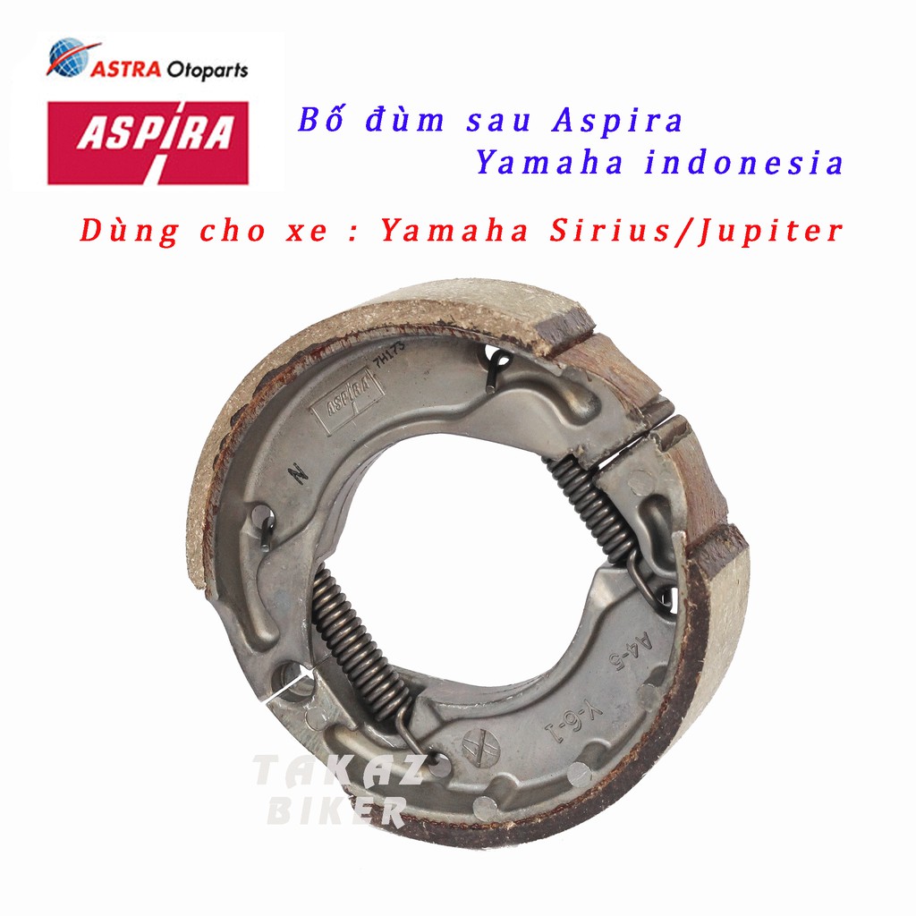 Bố Thắng Đùm Trước Hoặc Sau Aspira Dùng cho xe : Yamaha Sirius /Jupiter / Mio Lớn hoặc Nhỏ