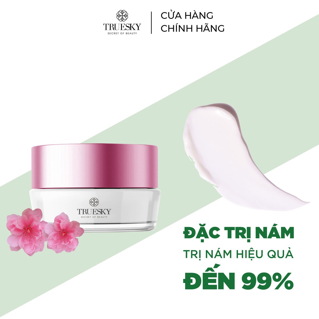 Kem làm mờ nám da Truesky chiết xuất hoa anh đào giúp dưỡng trắng da, làm mờ thâm nám, chống lão hoá 15g - Melasma Cream