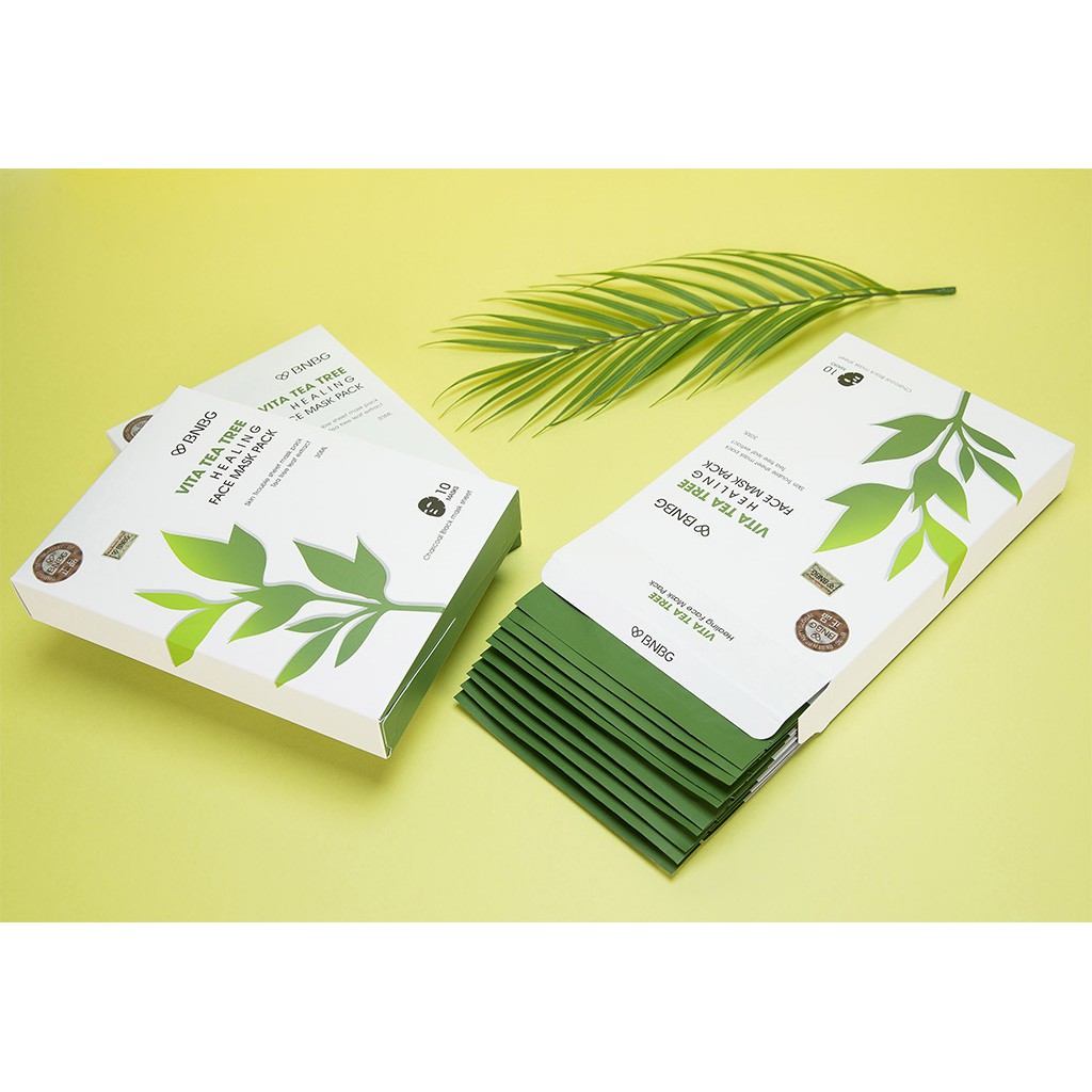 Mặt Nạ BNBG Tràm Trà Thải Độc Da, Giảm Mụn Vita Tea Tree Healing Face Mask Pack 30ml