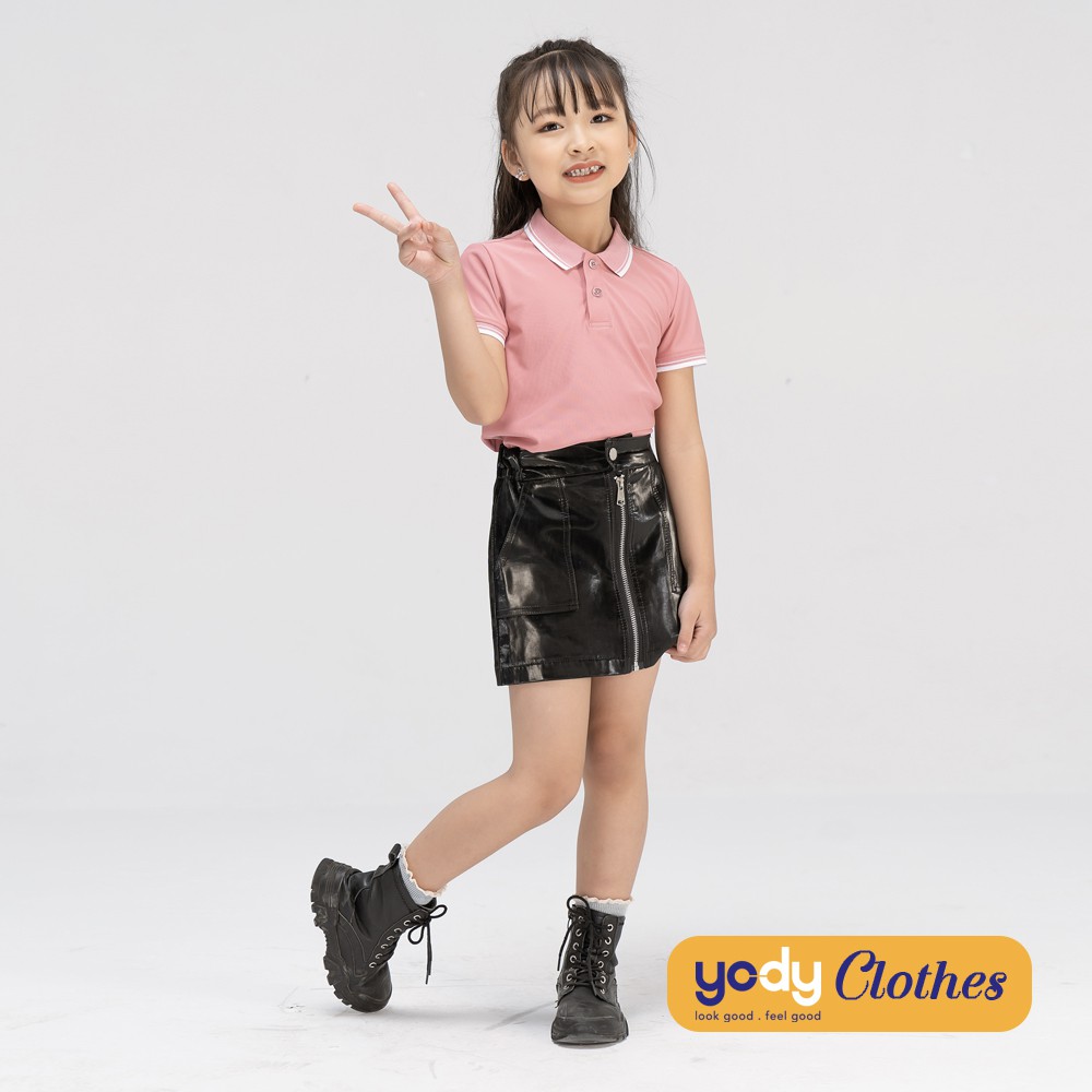 Áo phông polo kid YODY - KID3072 , cho bé vải khô thoáng mềm mại hút mồ hôi KID3072