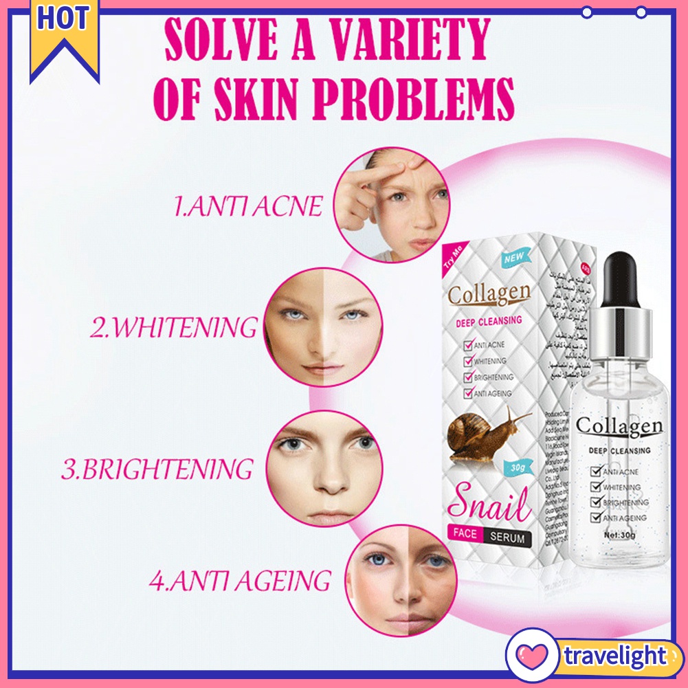 [Hàng mới về] Tinh chất Collagen ốc sên dưỡng ẩm làm trắng da và chống lão hóa