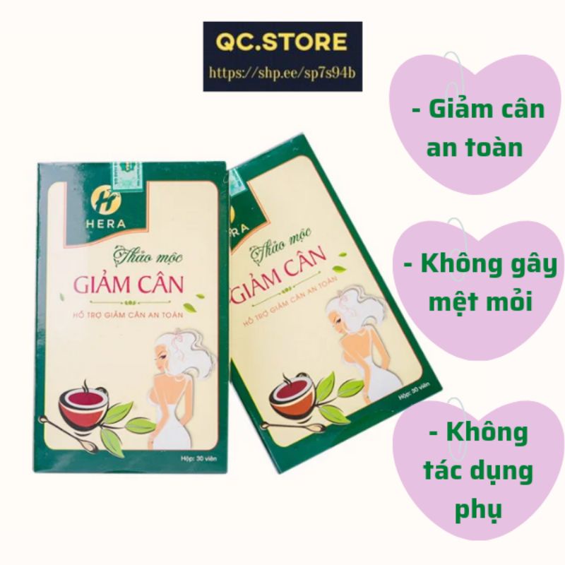Thảo Mộc Trà Giảm Cân Hera Chính Hãng ❤️FREESHIP❤️ Hera Plus Sản phẩm không phải là thuốc