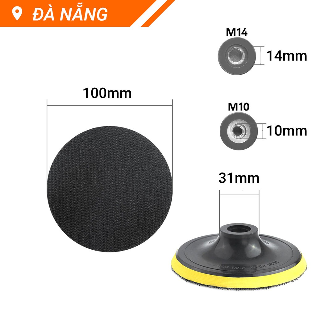 Đế chà nhám tròn Φ100mm